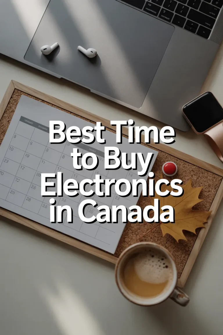 Best time to buy electronics in Canada