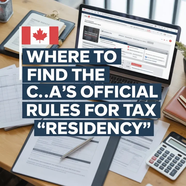 Where to Find the C.R.A.’s Official Rules for ‘Tax Residency’